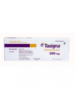 TASIGNA. 200 mg. 28. capsules