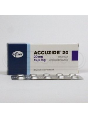 ACCUZIDE 20 mg ./12.5. 30 tablets