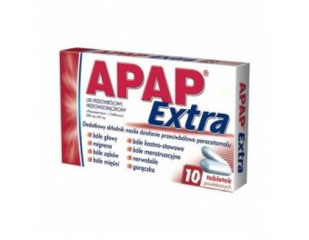 Apap extra. 10 tablets