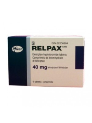 RELPAX. 40 mg. 6 tablets