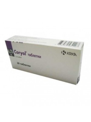 CORYOL. 6.25 mg. 28 tablets