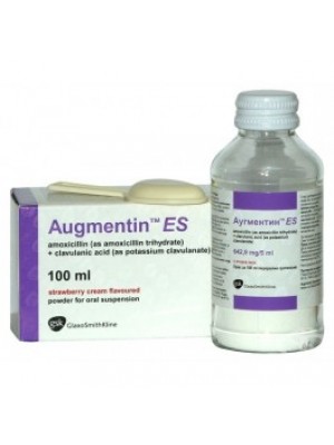 Augmentin ES suspension. 600 mg. / 5 ml. 100 ml.