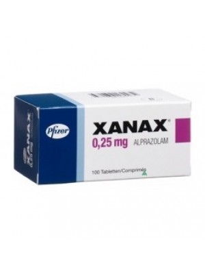 Xanax. 0.25 mg .100 tablets