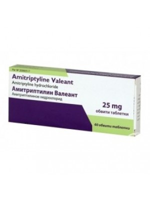 Amitriptyline. 25 mg. 60 tablets