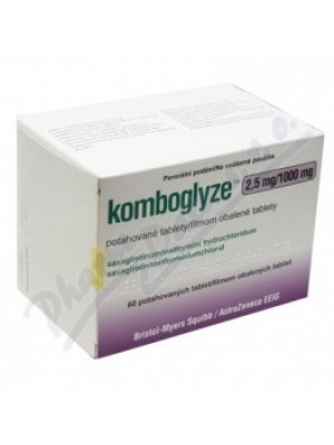 KOMBOGLYZE. 2.5 mg. / 1,000 mg. 60 tablets