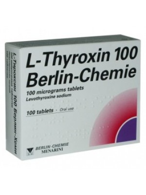 L - thyroxine. 0.100 mg. 100 tablets