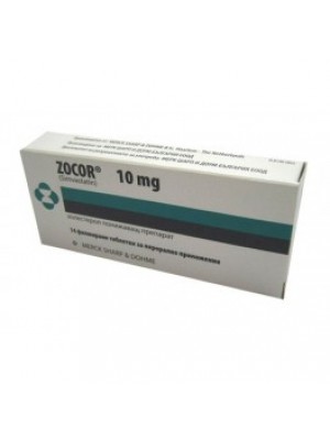 Zocor. 10 mg. 14 tablets