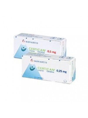 CERTICAN. 0.25mg. 60 tablets