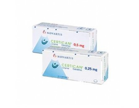 CERTICAN. 0.25mg. 60 tablets