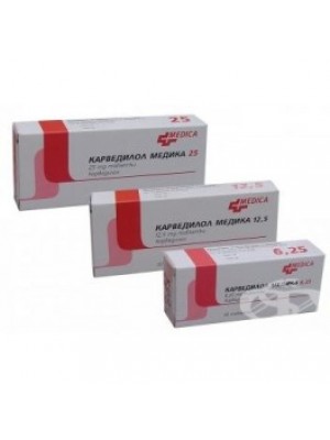 CARVEDILOL . 25 mg