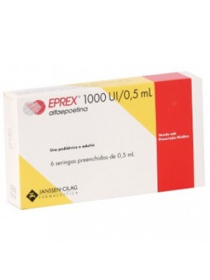 EPREX. 1 UI 0.5 ml. 6  syringes JANSSEN - CILAG