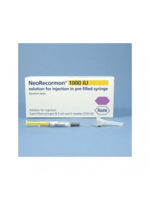 NEORECORMON. 1000 IU 0.3 ml. 1 syringes