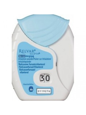 RELVAR ELIPTA inhalation powder 92 mcg. / 22 mcg. 30 doses