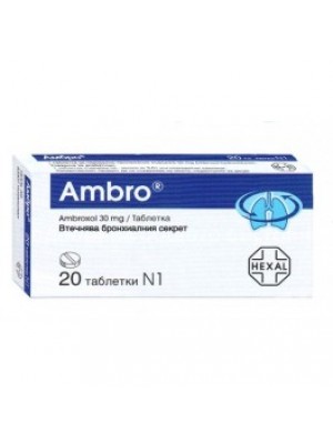 Ambro. 30 mg. 20 tablets