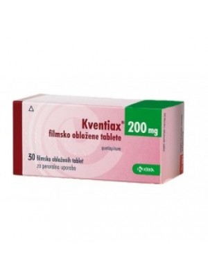 KVENTIAX. 200 mg. 30 tablets