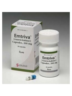 Emtriva 200 mg. 30 capsules