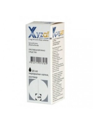 Xyzal solutsio 5 mg. / Ml. 20 ml.