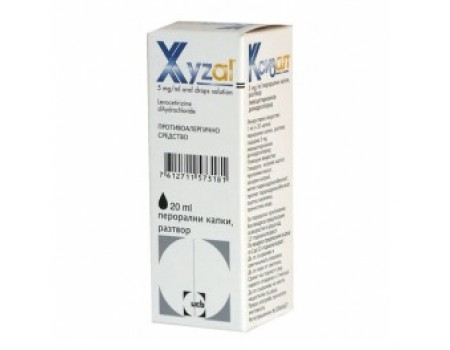 Xyzal solutsio 5 mg. / Ml. 20 ml.