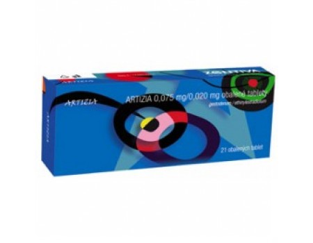 Artizia. 0.075 mg. / 0.020 mg. 21 tablets