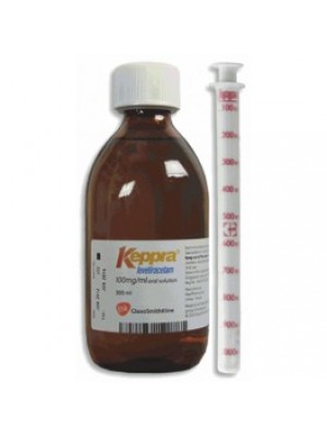 Keppra oral solution 100 mg. / Ml. 300 ml
