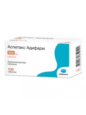 ASPETAX 500 mg. 100 tablets