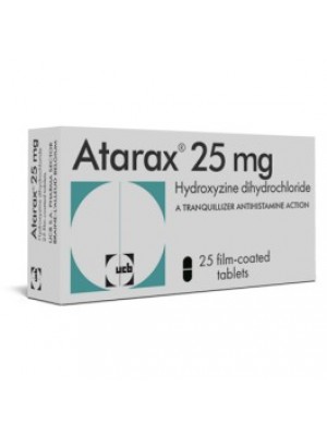 Atarax. 25 mg. 25 tablets