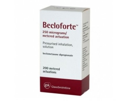 BECLOFORTE spray 250 mcg. 200 doses