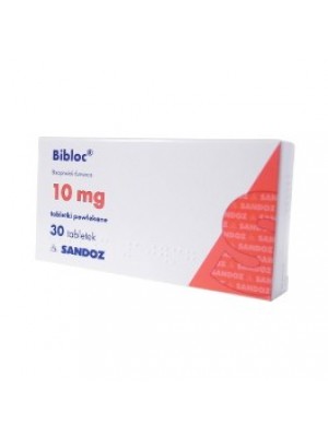 BIBLOC 10 mg. 30 tablets