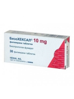 BISOHEXAL 10 mg. 30 tablets
