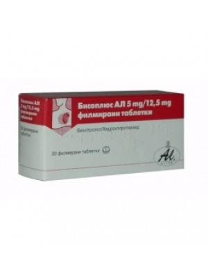 BISOPLUS AL 5 mg. / 12.5 mg. 30 tablets