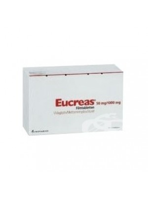 EUCREAS. 50 mg. / 1000 mg. 60 tablets