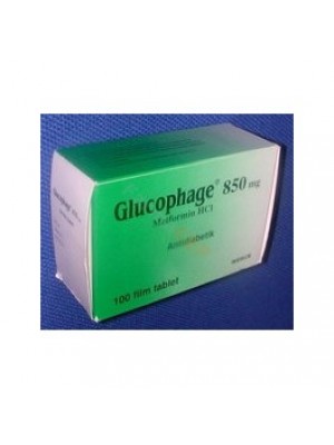 GLUCOPHAGE 850 mg. 30 tablets
