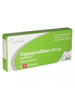 PARATSETAMAKS table. 500 mg