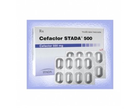 Cefaclor 500 mg. 16 capsules