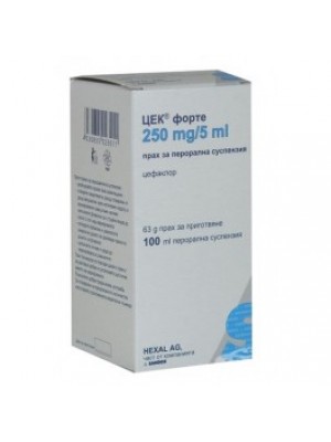 CEC FORTE suspension 250 mg. / 5 ml. 100 ml.