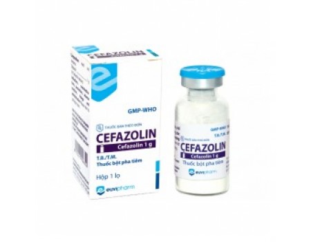 Cefazolin vial - 1 gram.