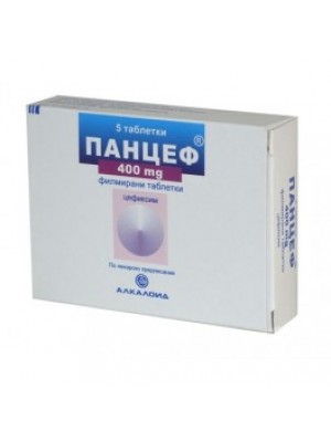 PANCEF 400 mg. 5 tablets