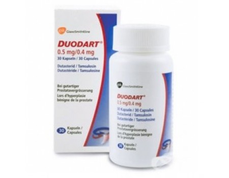 DUODART . 0.5 mg. / 0.4 mg. 30 capsules