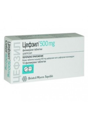 CEFZIL 500 mg. 10 tablets