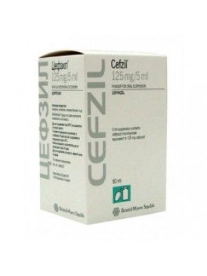 CEFZIL 125 mg. / 5 ml. 60 ml.