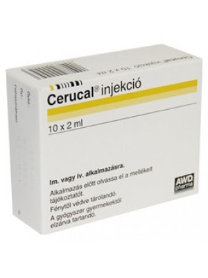 CERUCAL 10 mg. 2 ml. 10 ampules