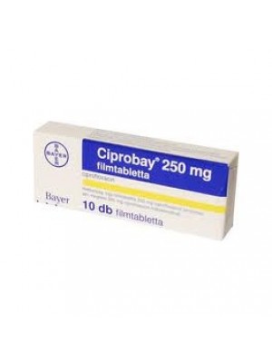 Ciprobay 250 mg. 10 tablets