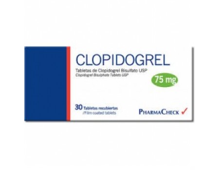 Clopidogrel 75 mg. 30 tablets ACCORD