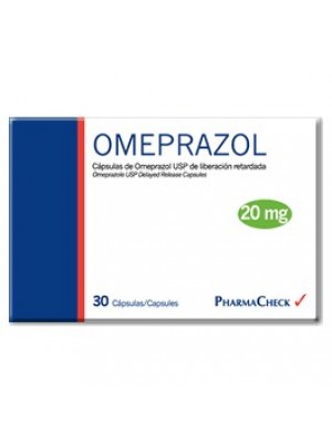 Omeprazol 20 mg. 30 capsules