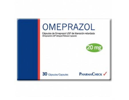 Omeprazol 20 mg. 30 capsules