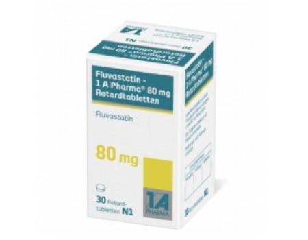 Fluvastatin 80 mg. 30 tablets