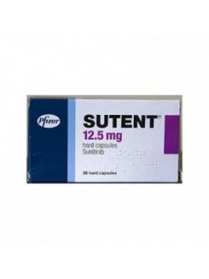 Sutent 12.5 mg. 30 capsules