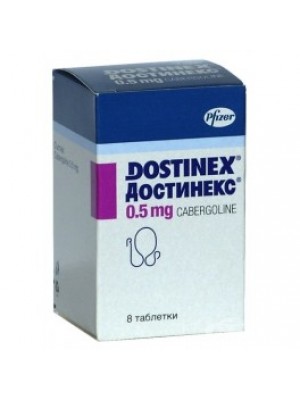 DOSTINEX 0.5 mg. 8 tablets