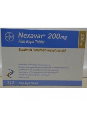 Nexavar 200 mg. 112 tablets
