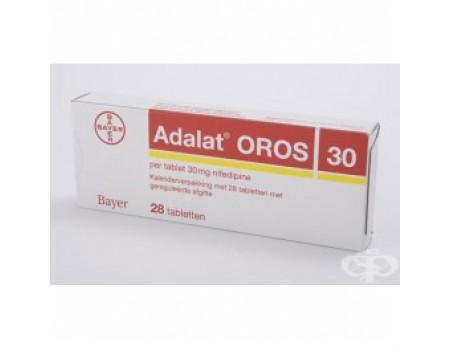 Adalat OROS 30 mg. 28 tablets